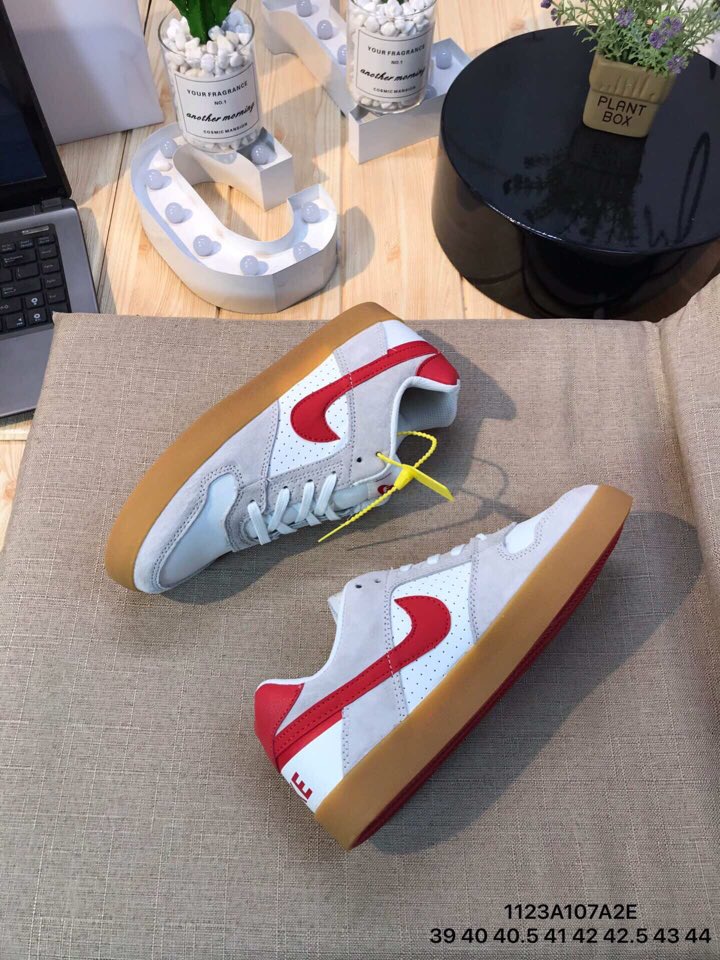 Nike SB Delta Force VULC White Red Gum Sole Shoes